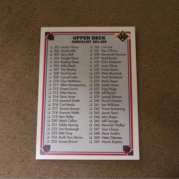 Upper Deck Checklist #400 Football Card - Picture 1 of 2